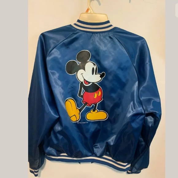 Disney Other - VTG Disney Mickey Mouse Satin Starter Jacket Coat